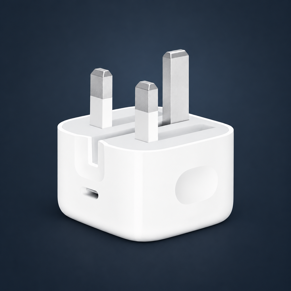 20 Watt Plug with dark blue-grey background