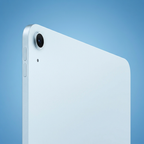 Blue iPad Air camera detail