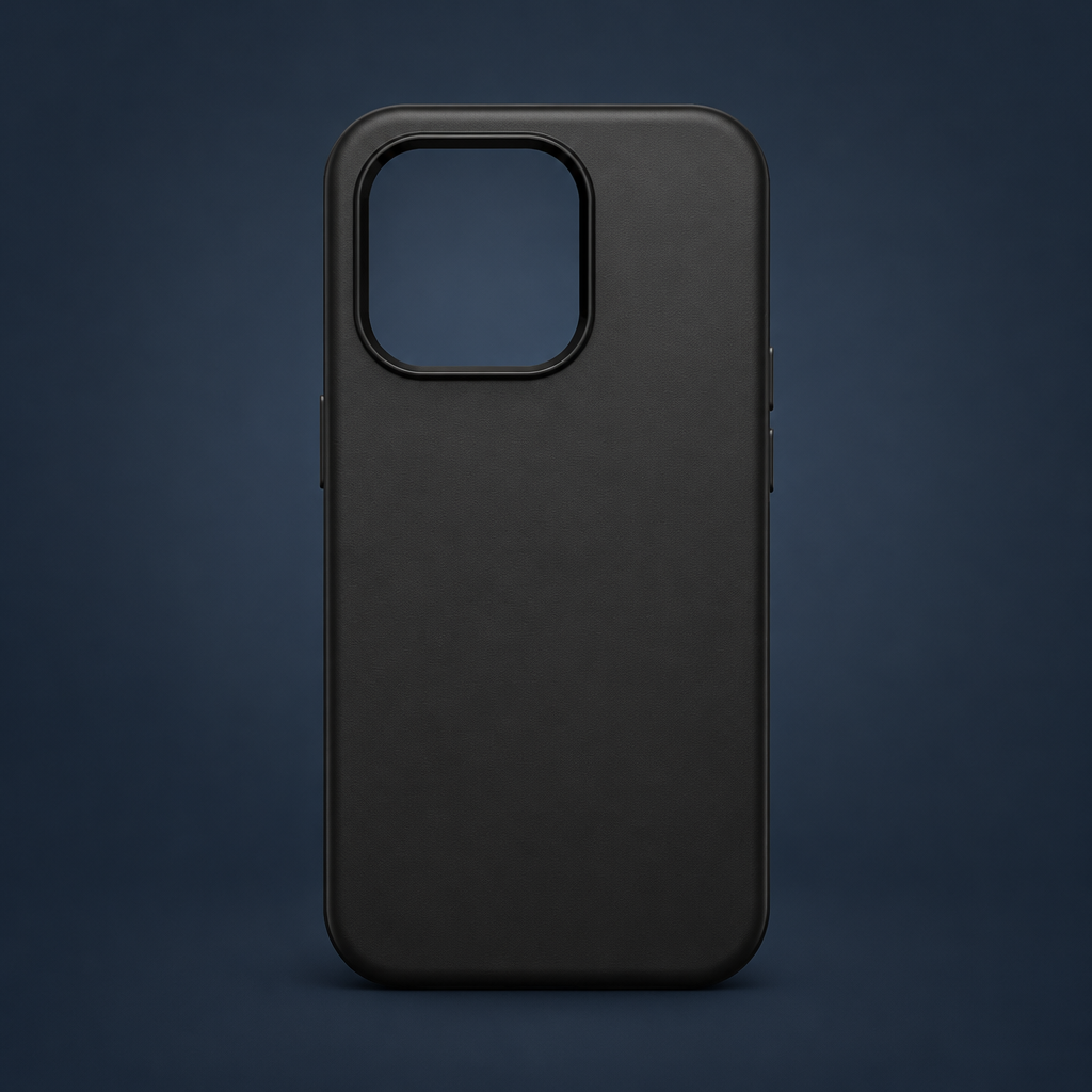 Otterbox Black with dark blue-grey background