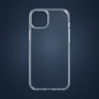 Otterbox Clear with blue-grey background