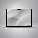 Pro M4 Pro Max Silver, silver-grey background