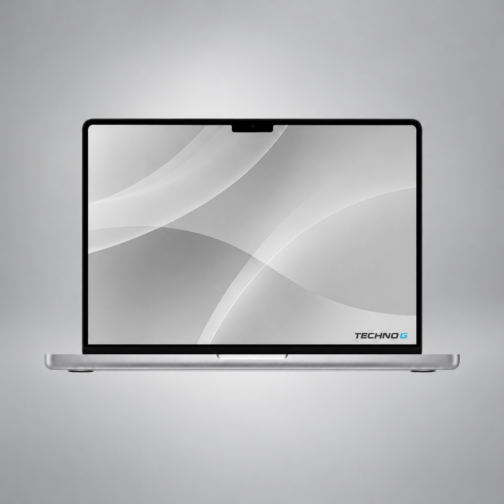 Pro M4 Pro Max Silver, silver-grey background