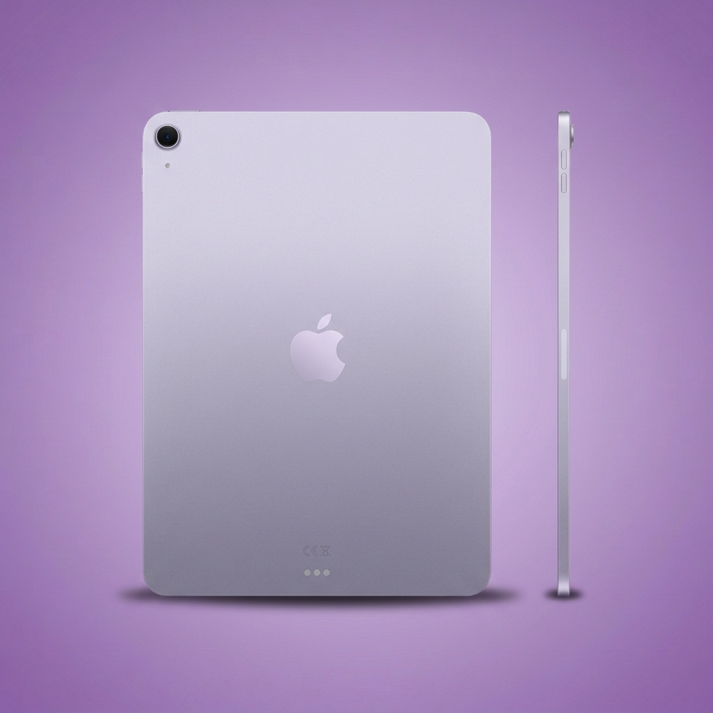Purple iPad Air rear and side view